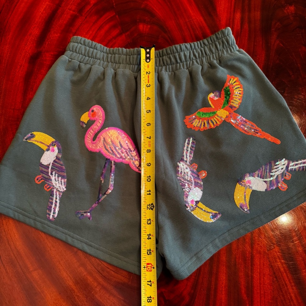 Queen of Sparkles Take Flight Multi Bird Shorts - Picture 16 of 17